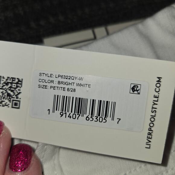 Liverpool Gia Glider skirt sz 6 petite Raw hem 80's vintage look mini skirt NWT - Picture 9 of 11